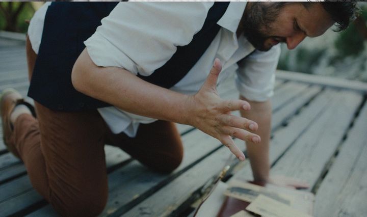 Lost Time — kneeling on the boards